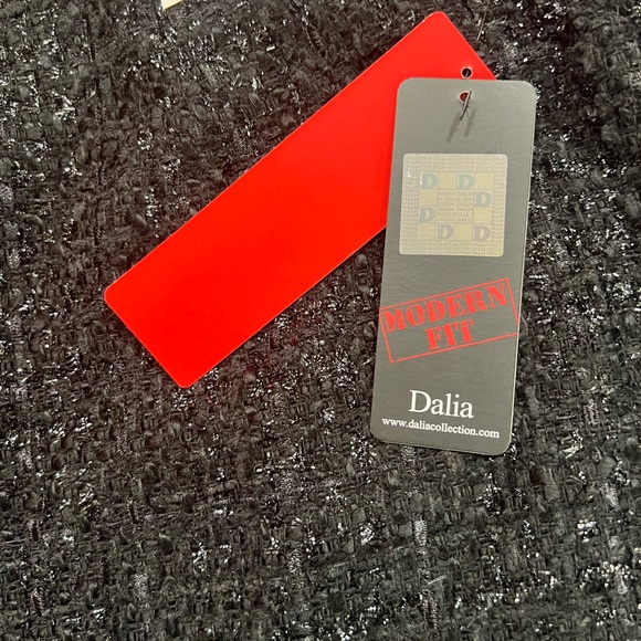 Vintage 90s Dalia Collection Black Sparkle Tweed Mini Pencil Skirt Size 8 NEW! - Picture 8 of 12